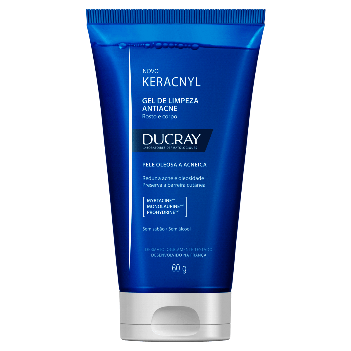 Gel de Limpeza Rosto e Corpo Keracnyl Antiacne Pele Oleosa a Acneica 60g - Preview 1